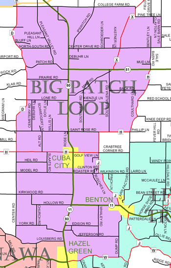 Big Patch Loop, Cycle Southwest Wisconsin FREE Bicycle Map