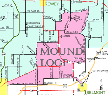 Mound View Loop, Cycle Southwest Wisconsin FREE Bicycle Map