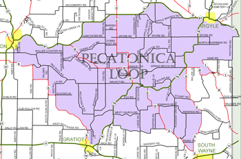 Pecatonica Loop, Cycle Southwest Wisconsin FREE Bicycle Map