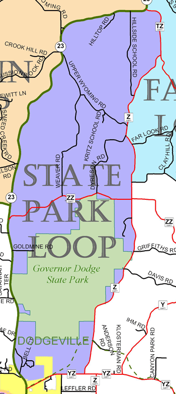 State Park Loop, Cycle Southwest Wisconsin FREE Bicycle Map