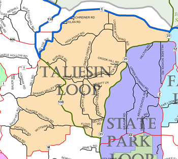 Taliesin Loop, Cycle Southwest Wisconsin FREE Bicycle Map