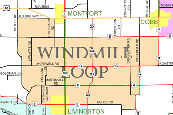 Windmill Loop, Cycle Southwest Wisconsin FREE Bicycle Map