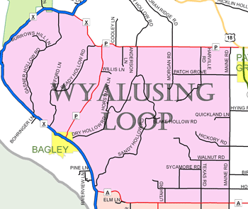 Wyalusing Loop, Cycle Southwest Wisconsin FREE Bicycle Map